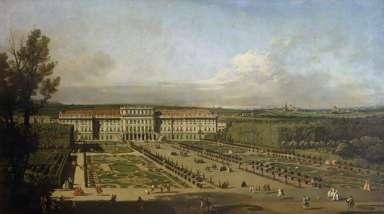 Schloss Schönbrunn und Gärten, 1759-61 von Bernardo Bellotto