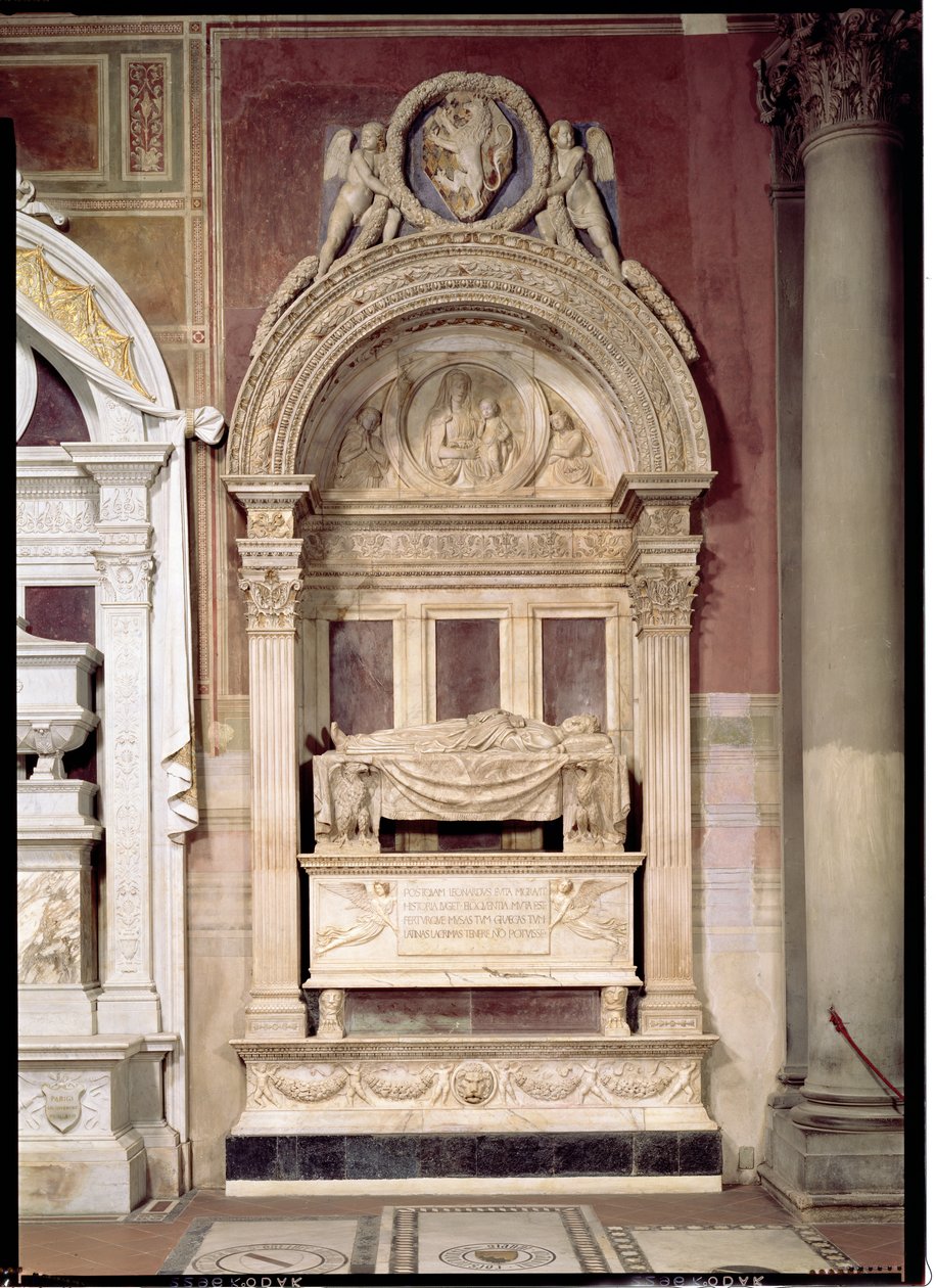 Grab von Leonardo Bruni (1369-144) 1446-50 von Bernardo Rossellino