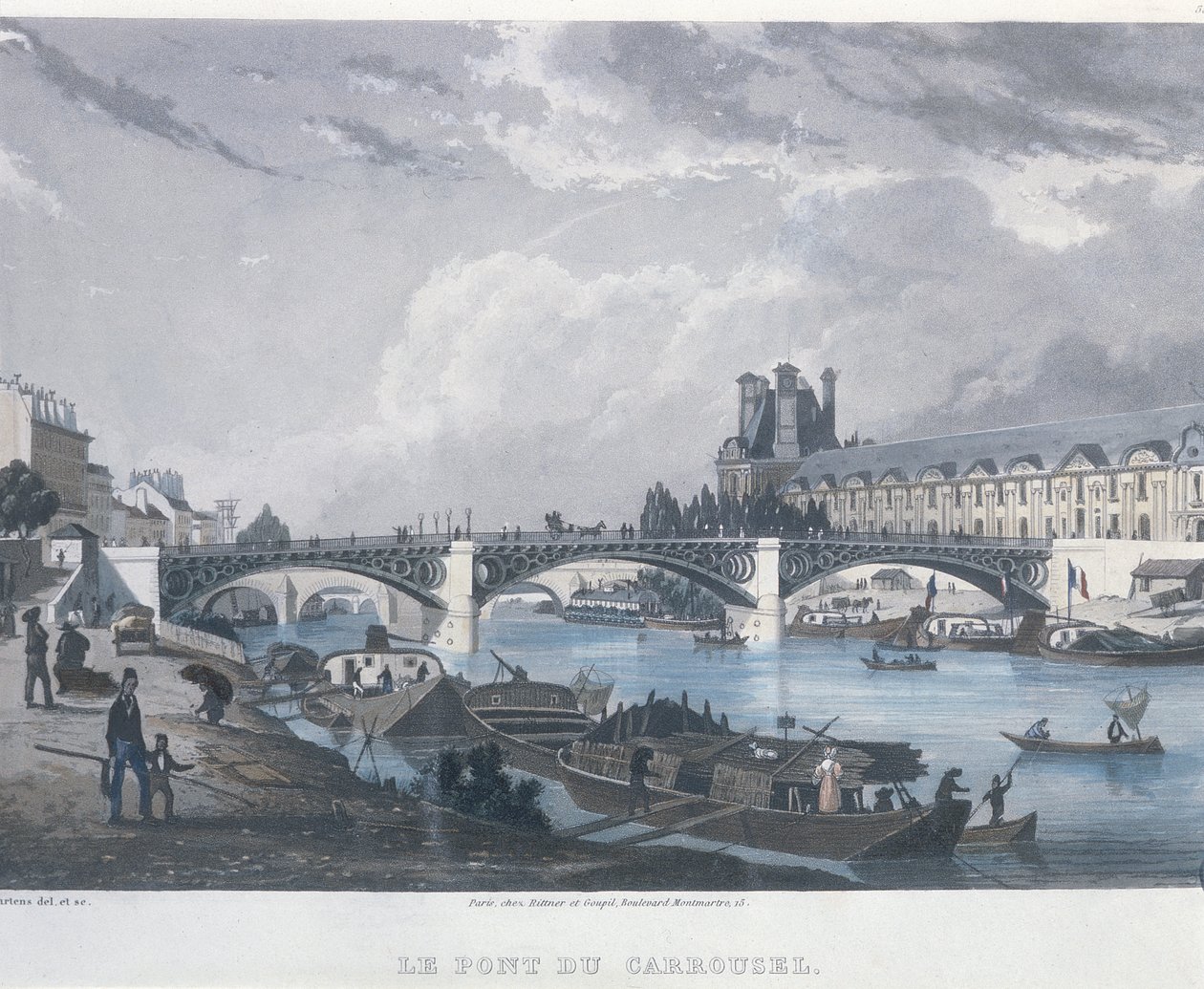 Pont du Carrousel von Bernhard Schmidt