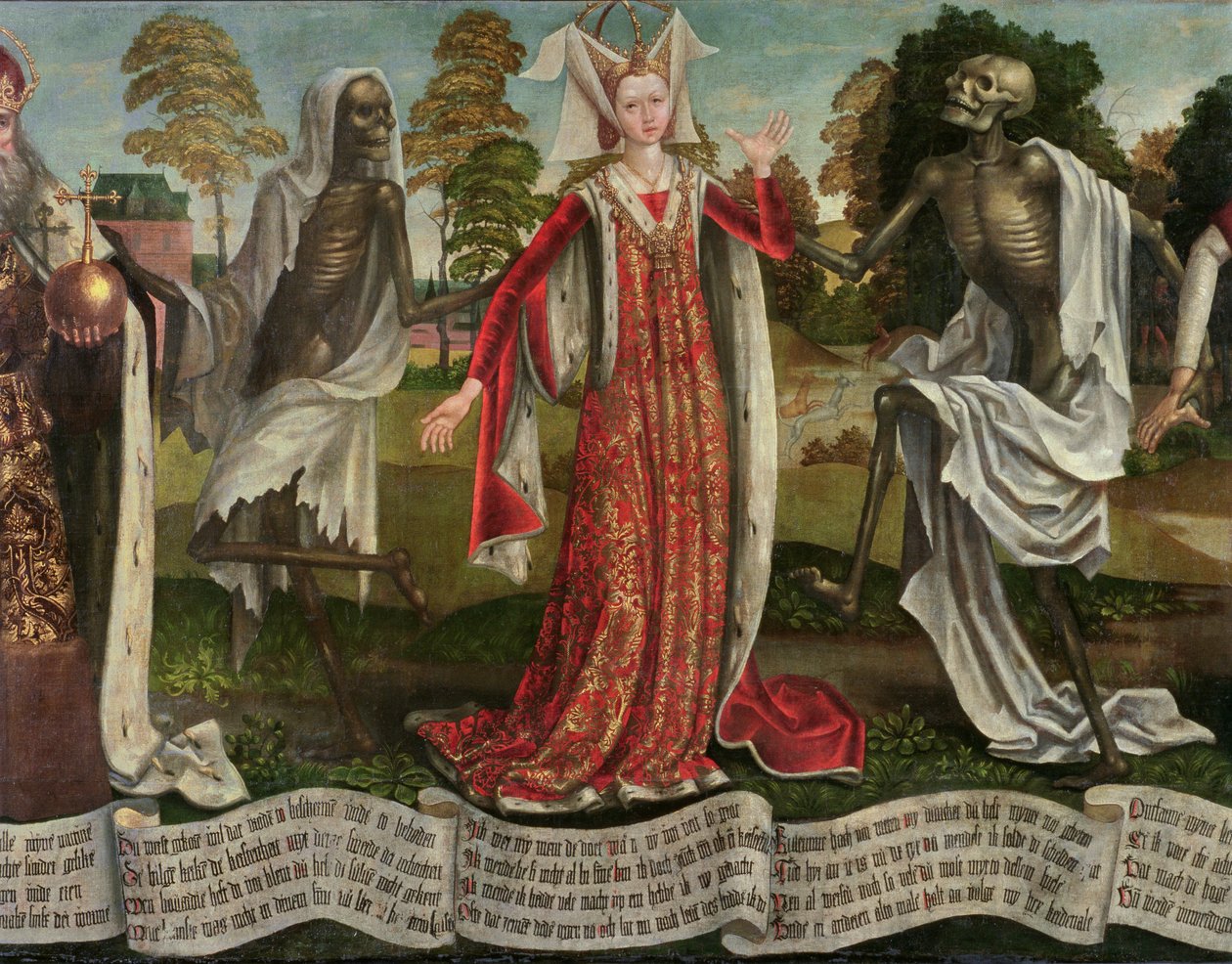 Totentanz: Kaiserin (Detail) von Bernt Notke
