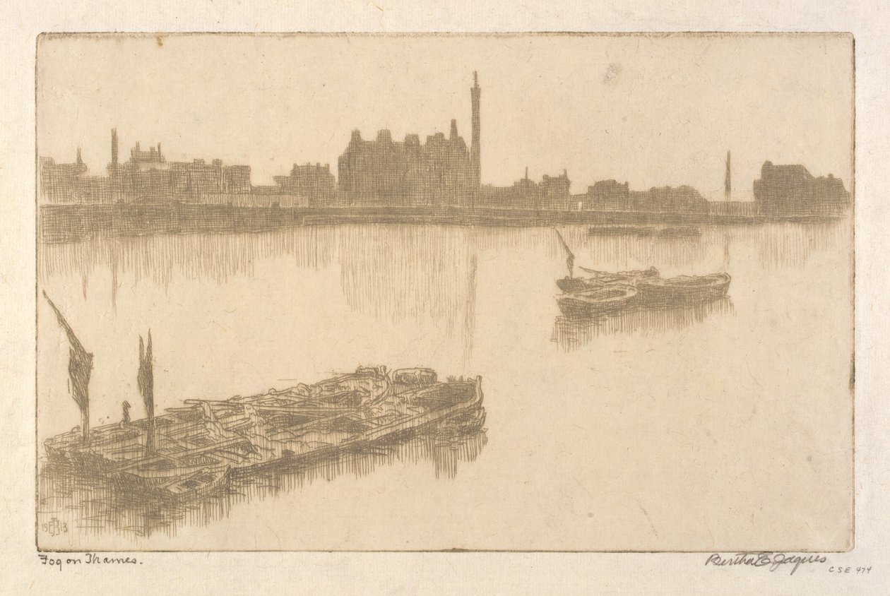 Nebel auf der Themse von Bertha E. Jaques