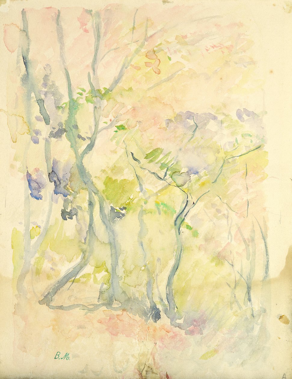 Wald in Fontainebleau, 1893 von Berthe Morisot