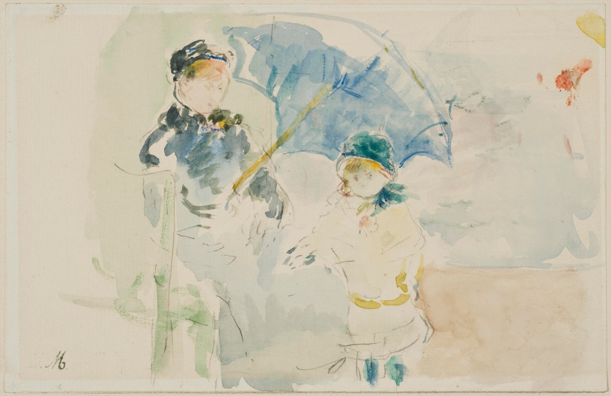 Strand von Nizza von Berthe Morisot