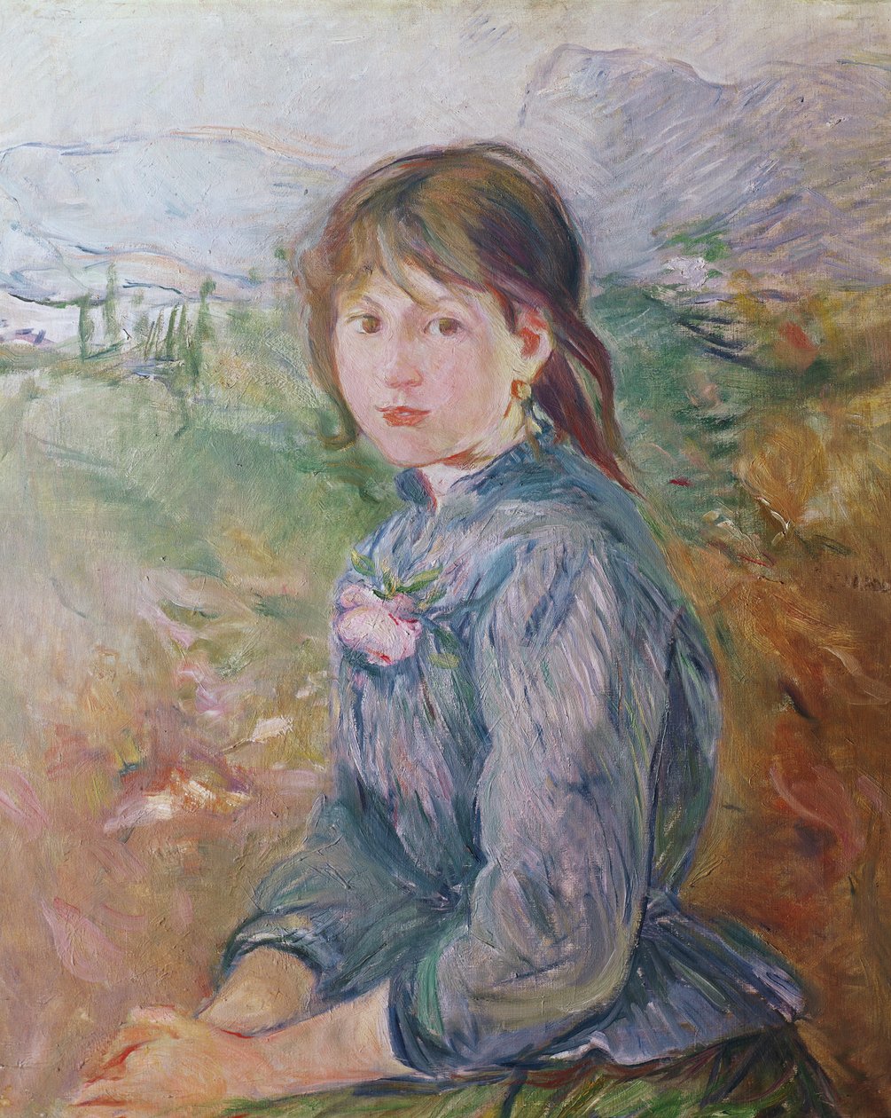Das kleine Mädchen aus Nizza, 1888-89 von Berthe Morisot