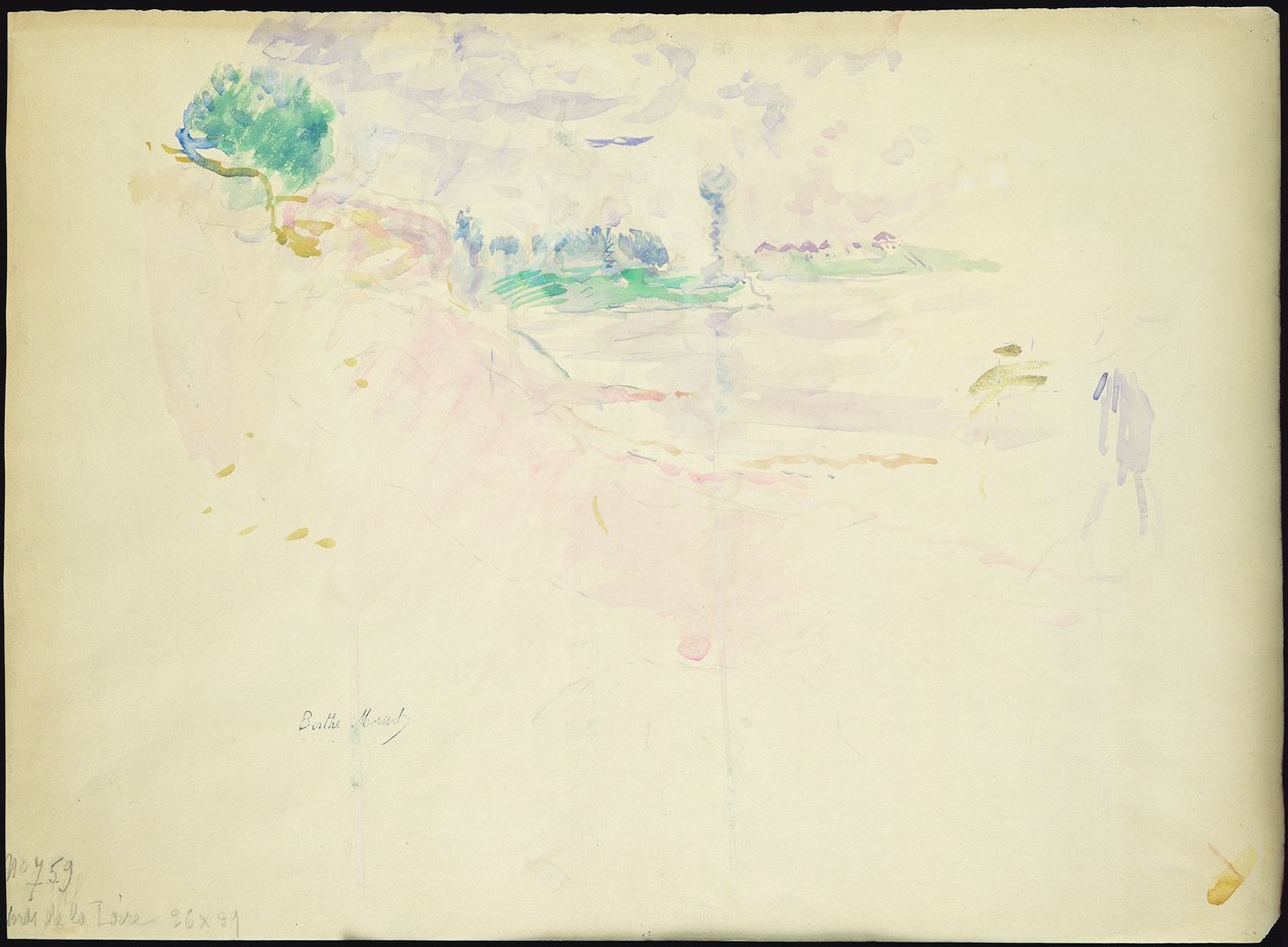 Die Ufer der Loire, 1887 von Berthe Morisot