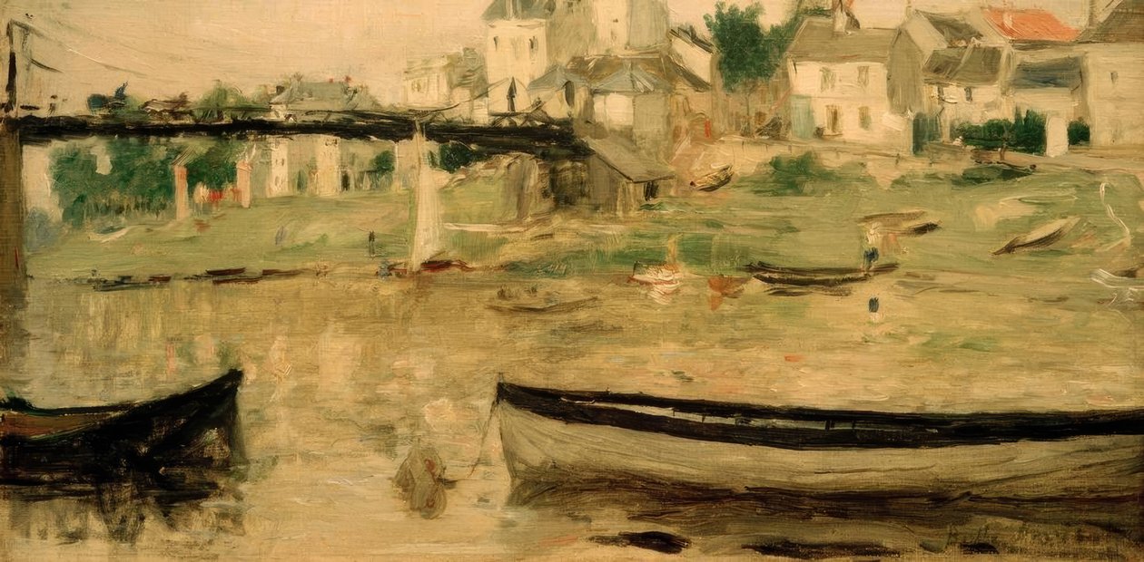 Boote auf der Seine von Berthe Morisot
