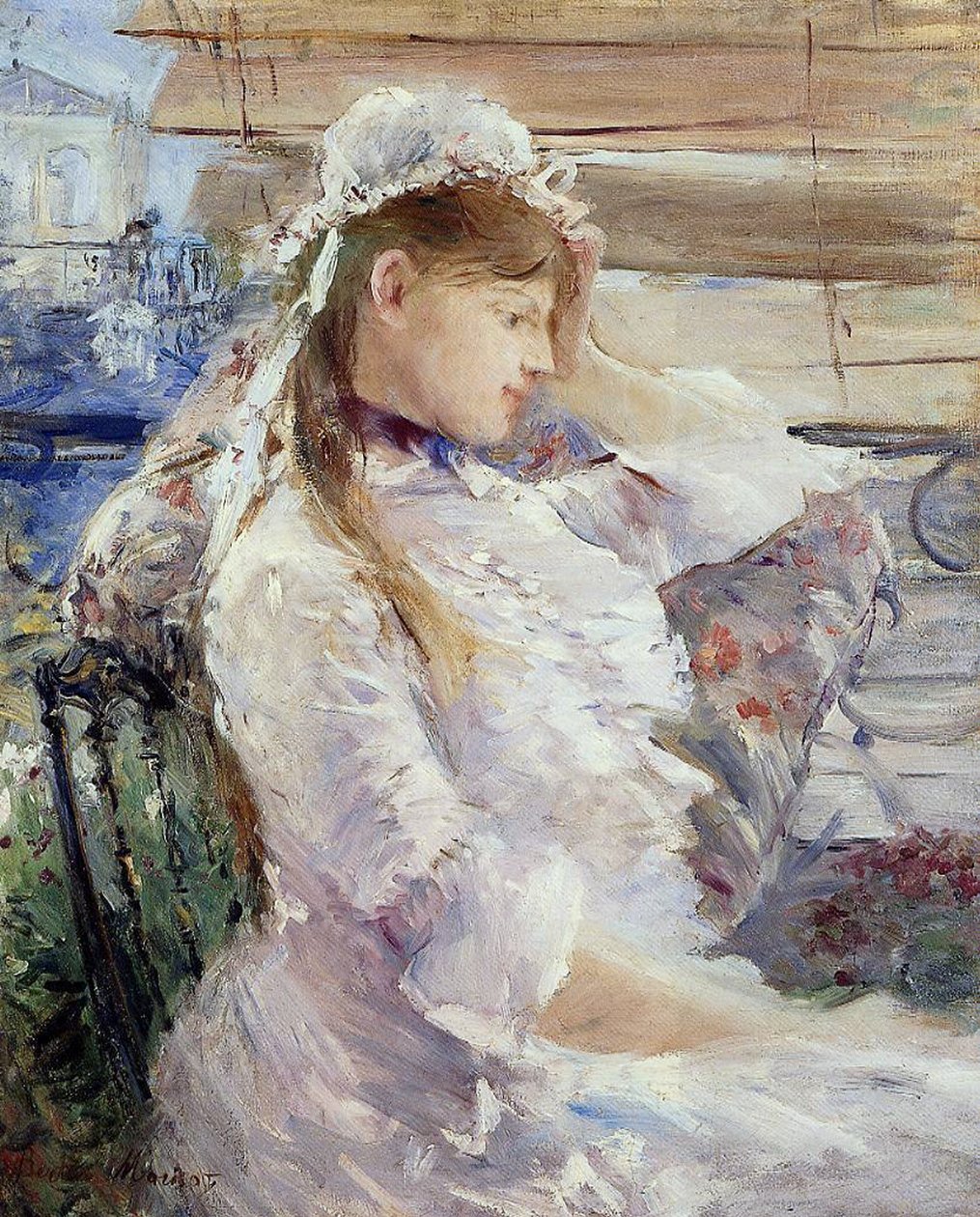 Profil einer sitzenden jungen Frau von Berthe Morisot