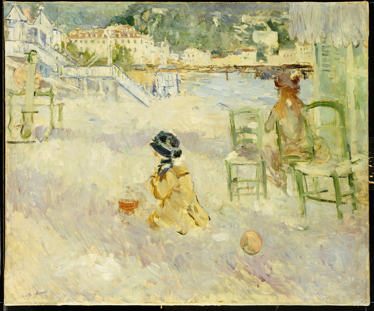 Der Strand von Nizza, 1882 von Berthe Morisot