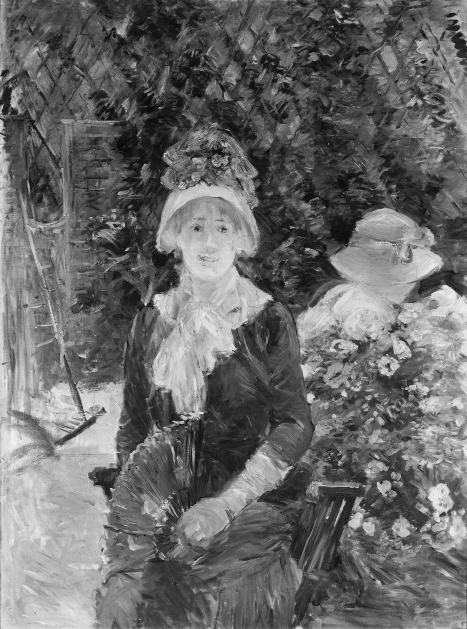 Junge Frau im Garten von Berthe Morisot