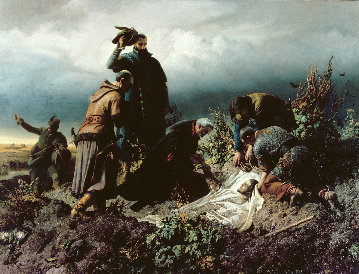 Die Entdeckung des Körpers von König Ludwig II. von Bertolan Szekely