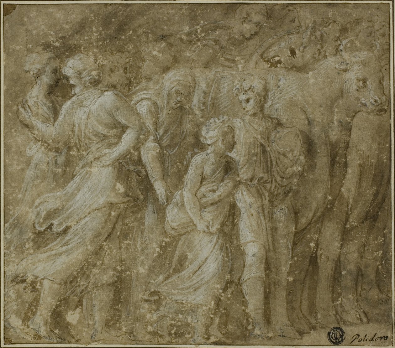 Prozession von Figuren und Ochsen von Biagio Pupini