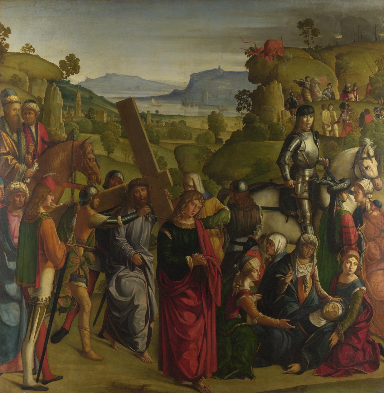 Christus trägt das Kreuz und die ohnmächtige Jungfrau Maria von Boccaccio Boccaccino