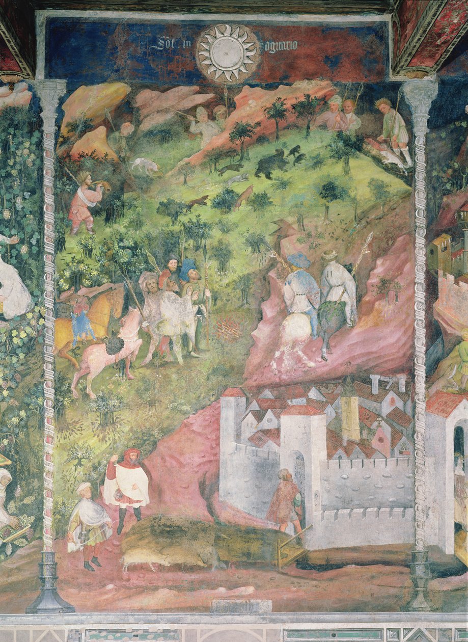 Der Monat November, ca. 1400 von Bohemian School