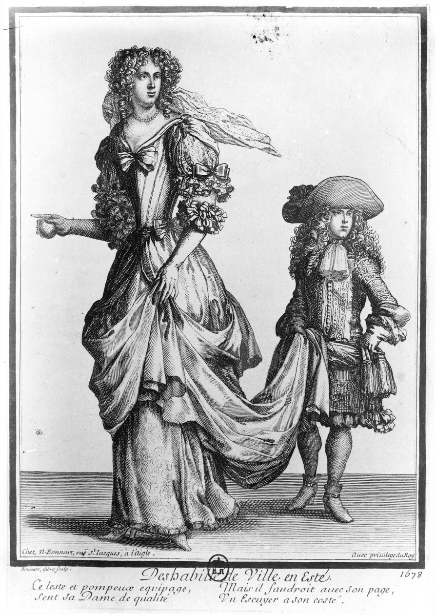 Das Sommerstadtgewand, 1678 von Nicolas Bonnart