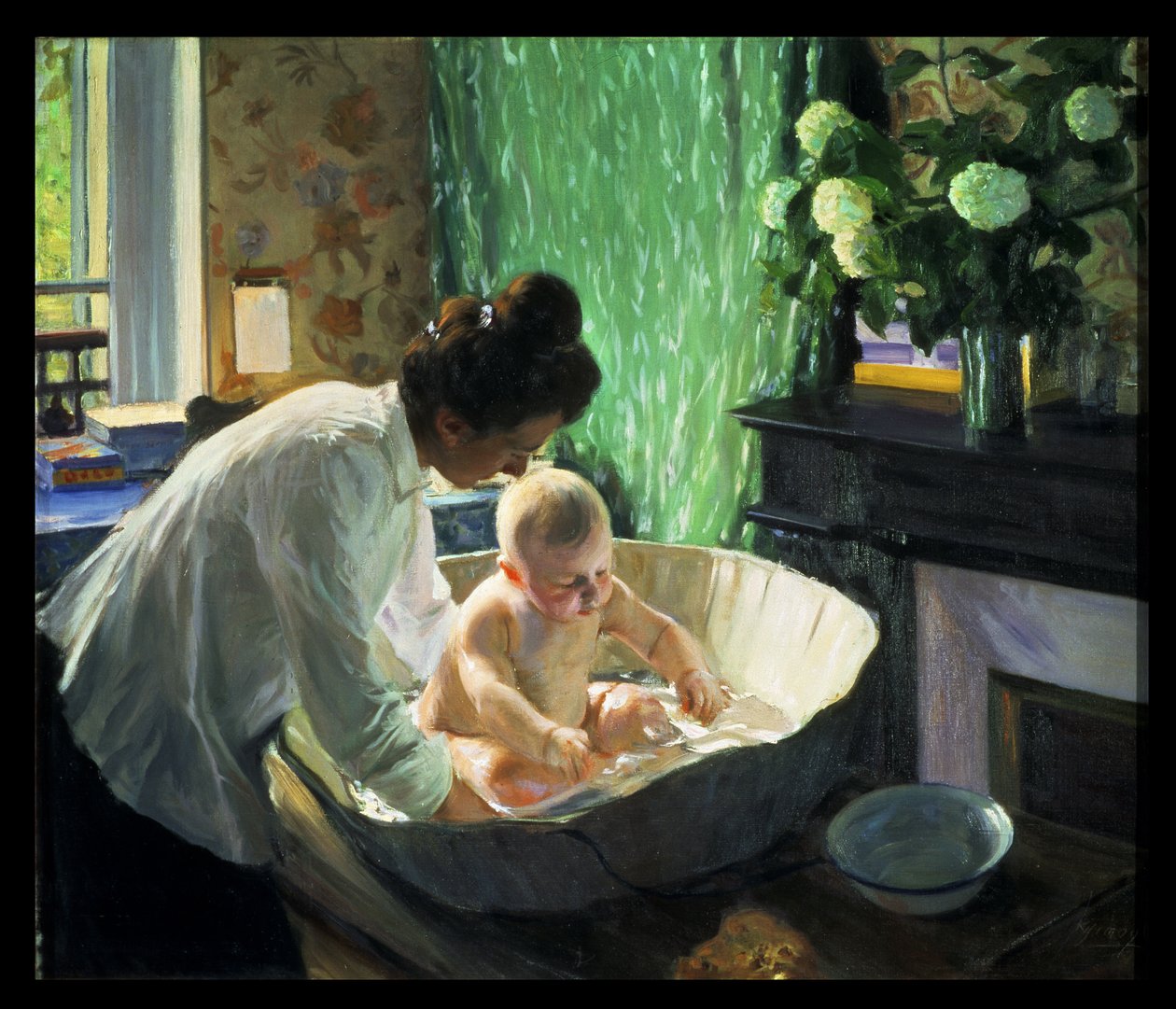Morgen, 1910 von Boris Mikhailovich Kustodiev