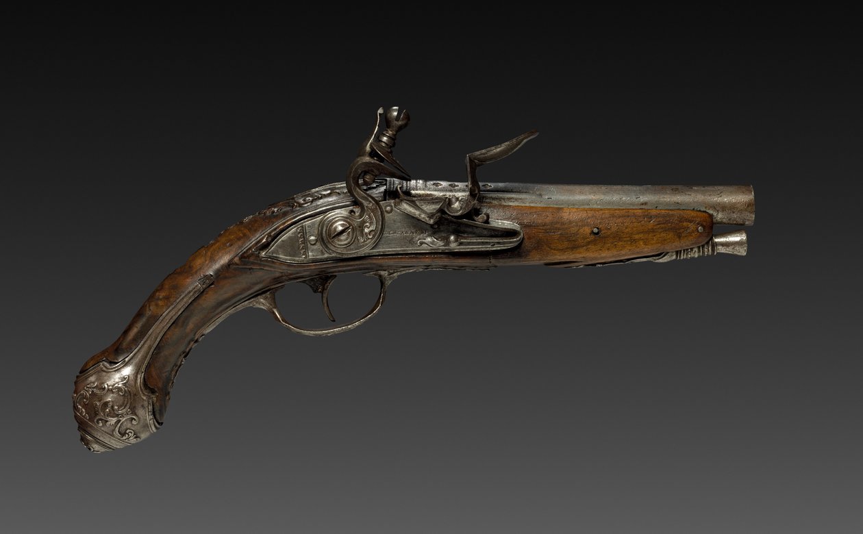 Steinschlosspistole, 1700er von Bortolo Agazzi