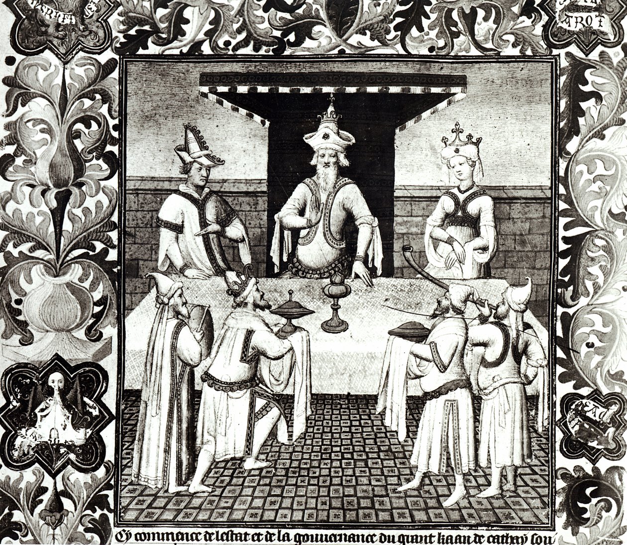 Ms Fr 2810 f.136v, Das Fest des Großen Khans, aus 