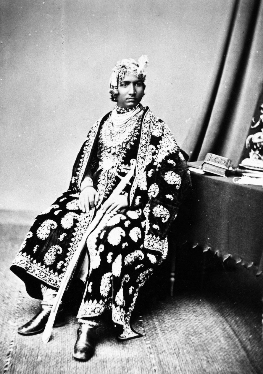 Maharadscha von Alwar, ca. 1860er von British Photographer