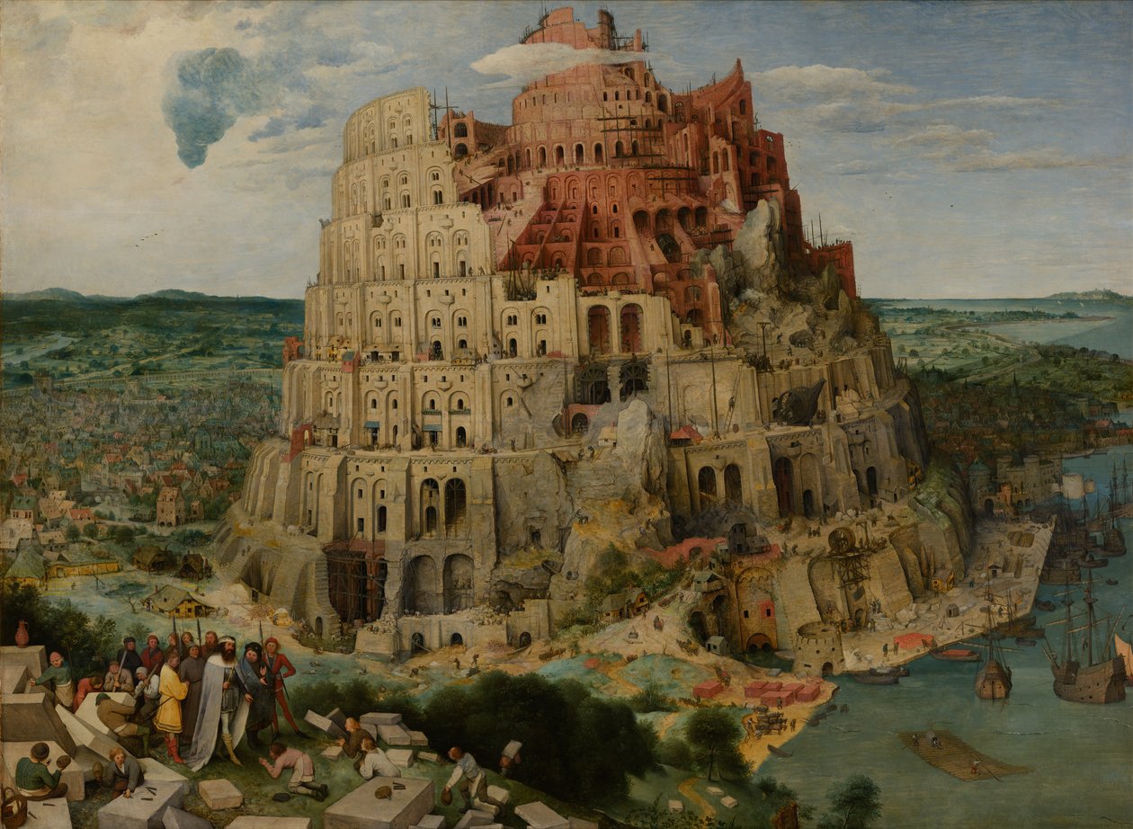 Der Turm zu Babel, 1563 von Bruegel