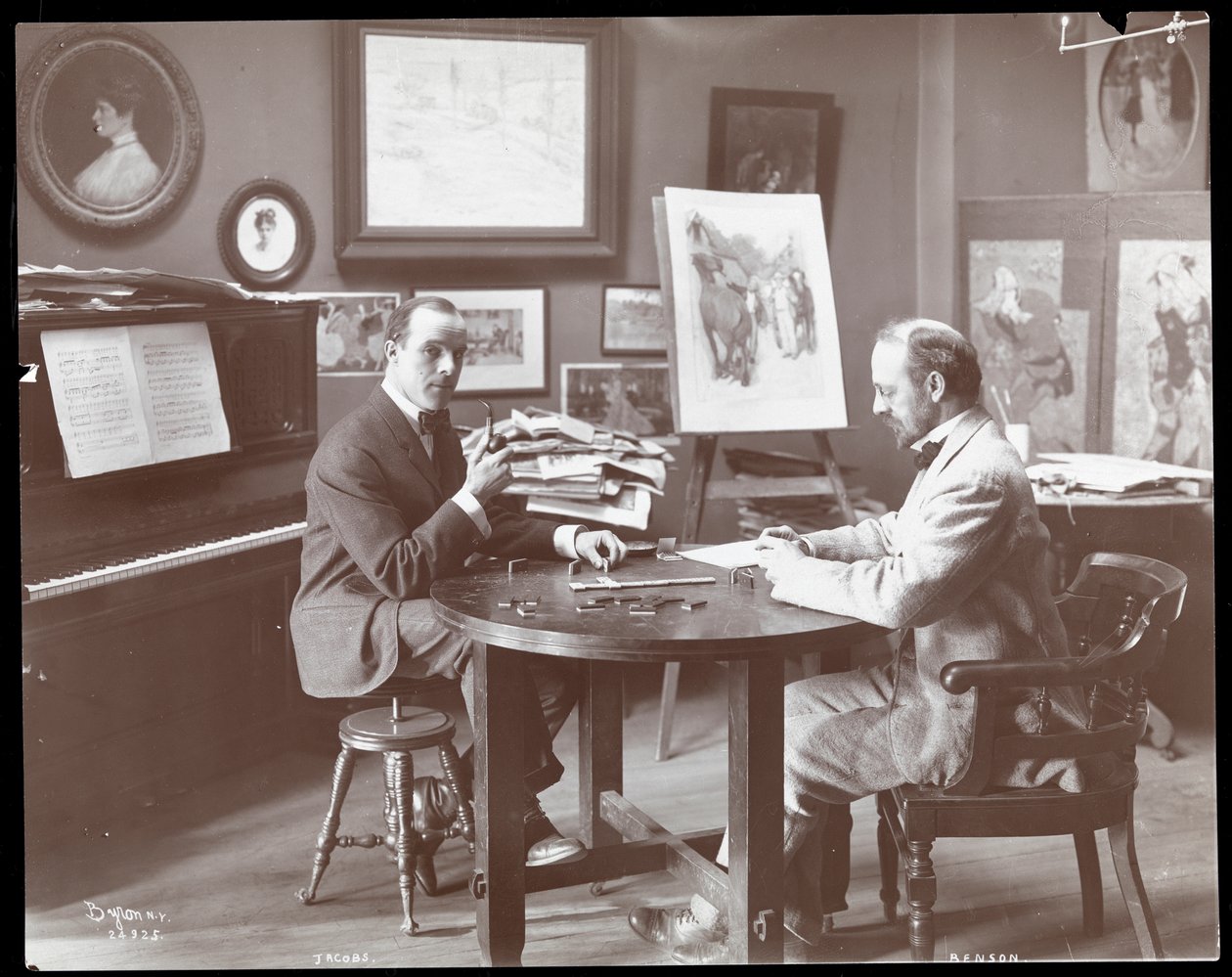 Michel Jacobs und Benson spielen Domino, 1907 von Byron Company