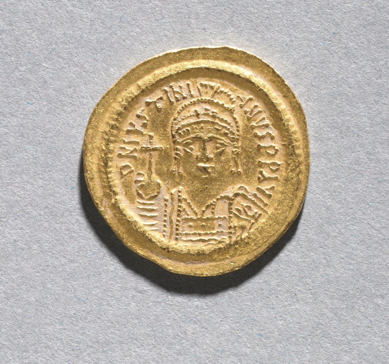 Solidus von Justinian I von Byzantine School