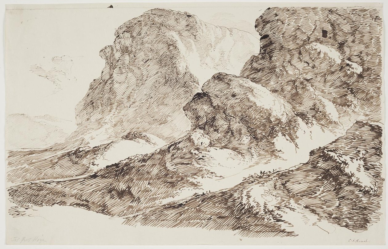 Berglandschaft von C.F. von Rumohr