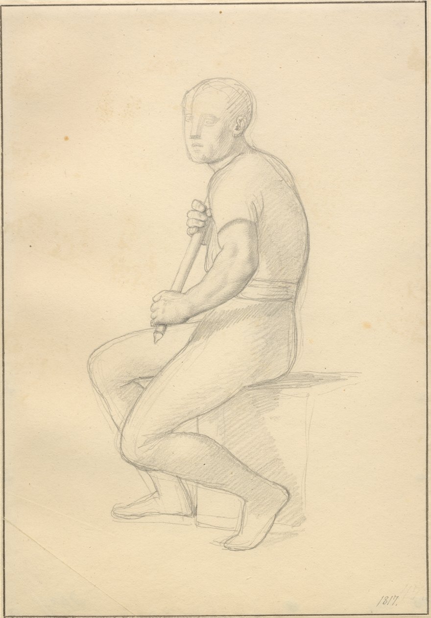 Balders Tod - Studie zu Thor von Christoffer Wilhelm Eckersberg