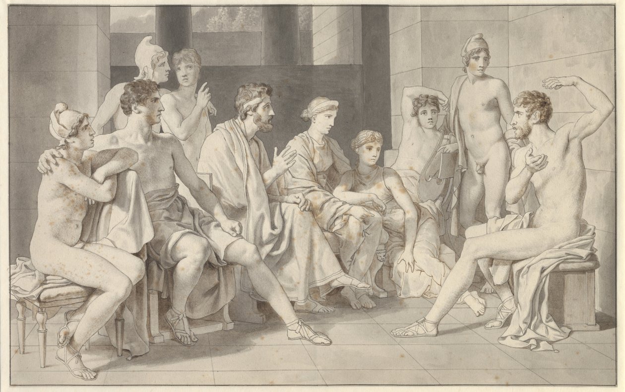 Odysseus bei Alkinoos erzählt von seinem Leben von Christoffer Wilhelm Eckersberg