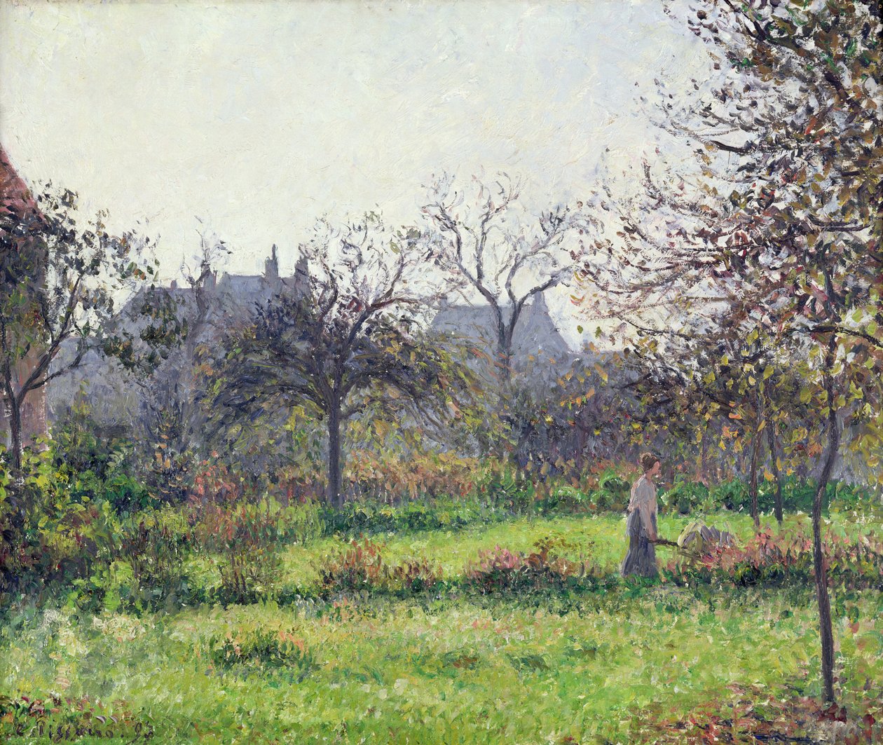 Morgensonne, Herbst, Eragny von Camille Jacob Pissarro