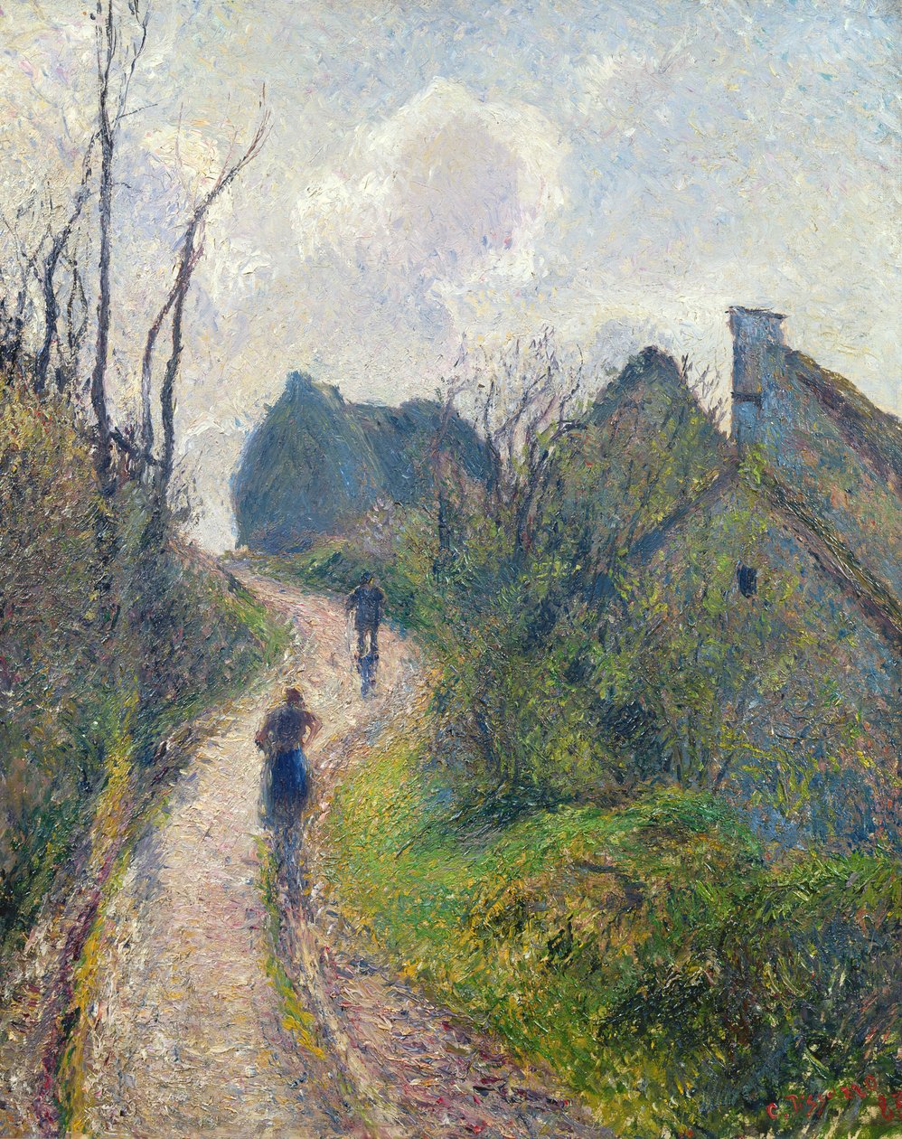Straße, die nach Osny führt, 1883 von Camille Jacob Pissarro