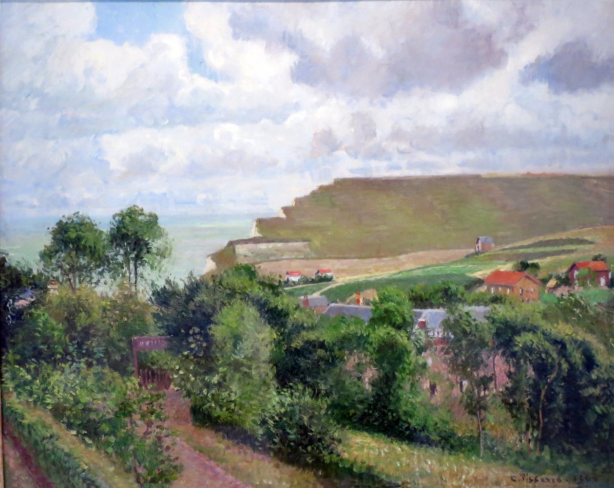 Blick auf Berneval von Camille Jacob Pissarro