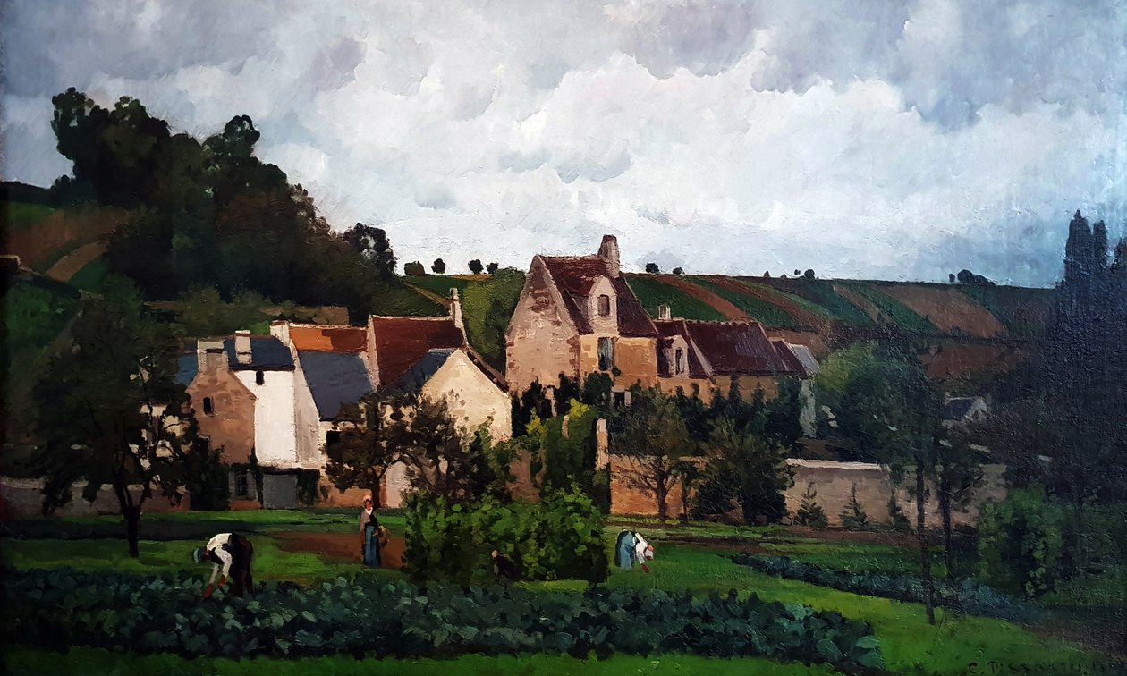 L’Hermitage in Pontoise von Camille Jacob Pissarro