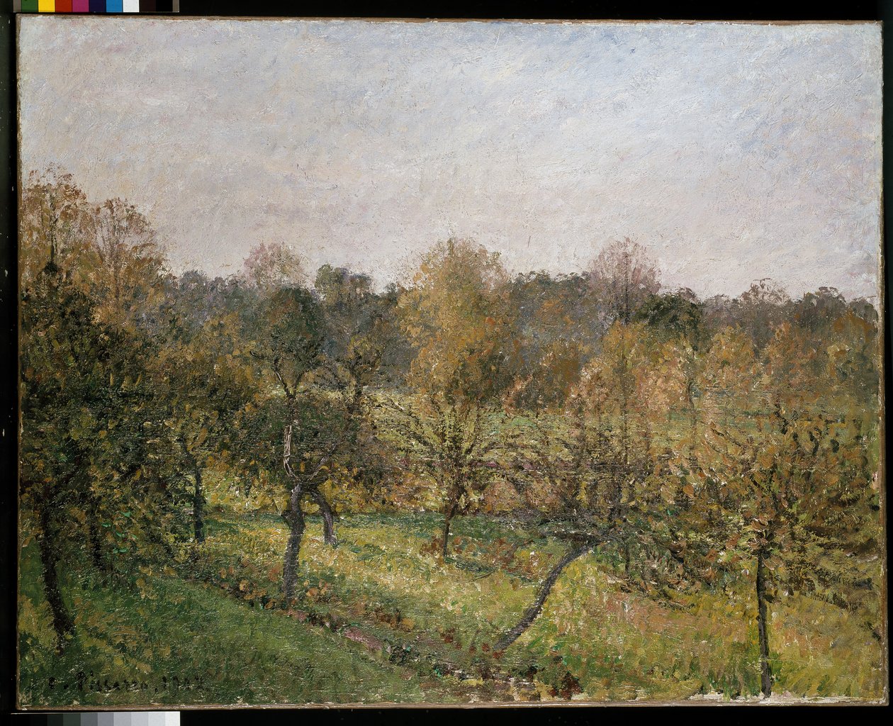 Sonnenuntergang in Eragny, 1902 von Camille Jacob Pissarro