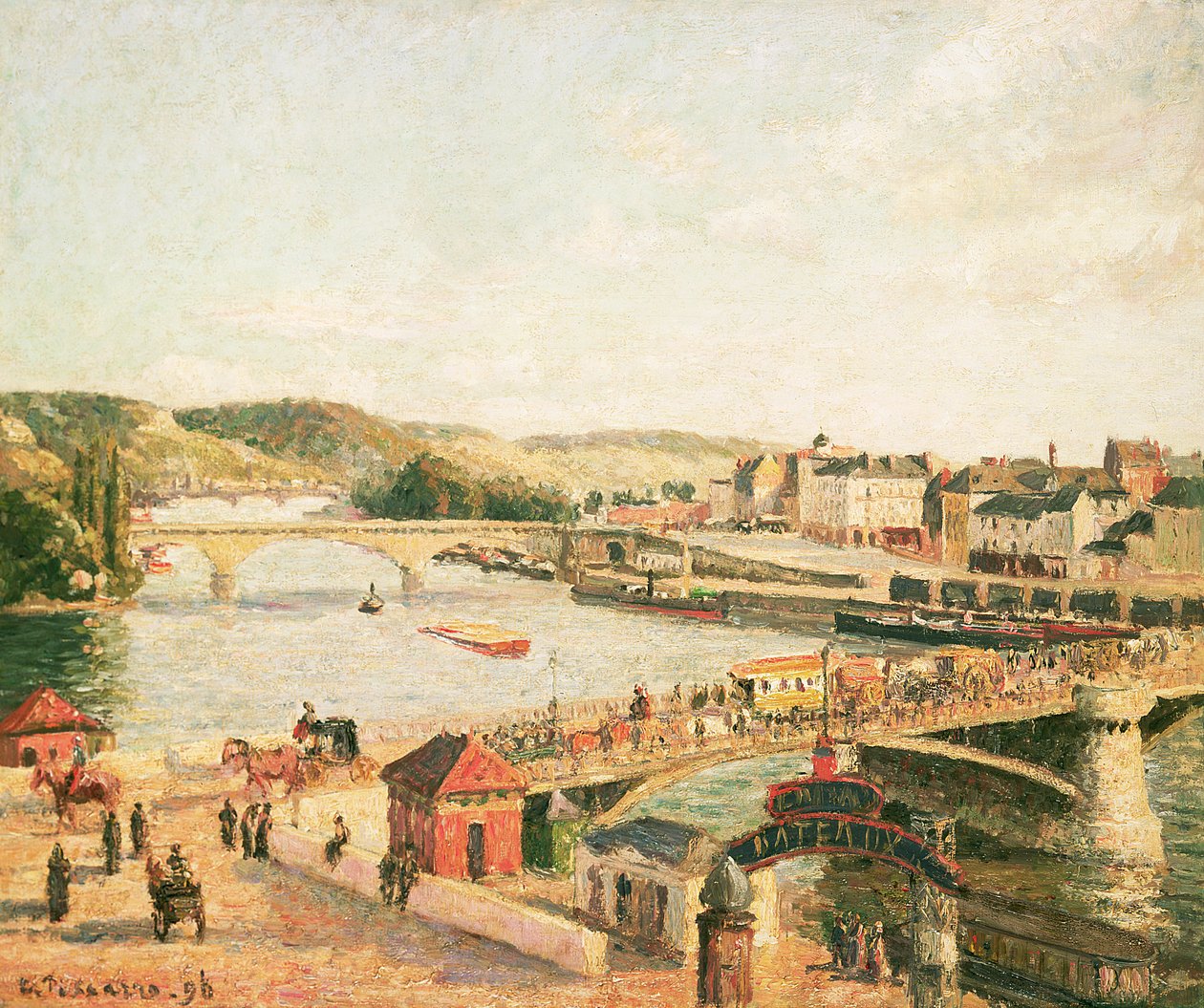 Sonnenschein in Rouen, 1896 von Camille Jacob Pissarro