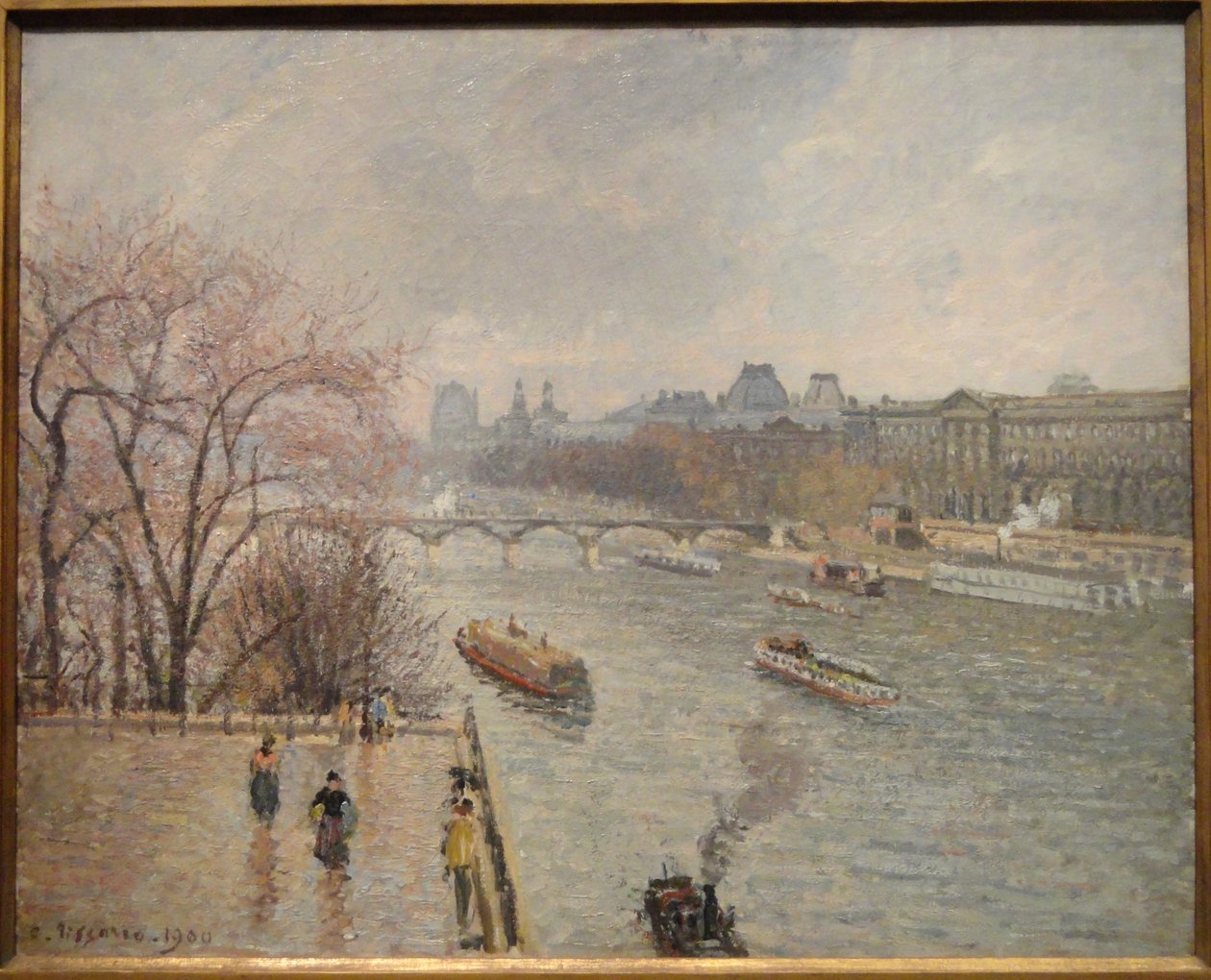 Der Louvre, Nachmittag, Regenwetter Erste Serie von Camille Jacob Pissarro