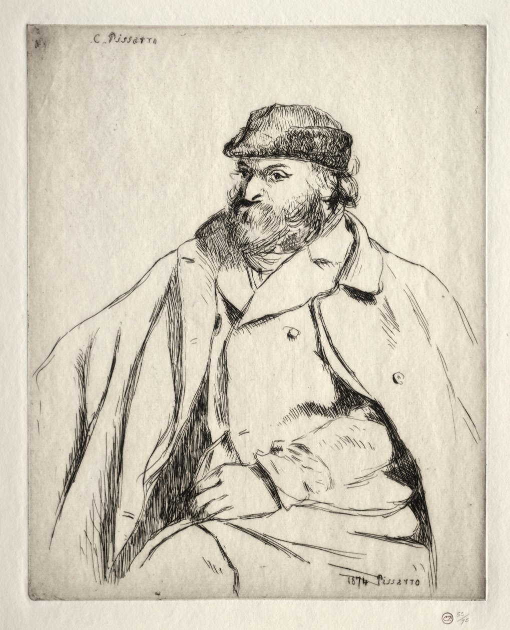 Paul Cézanne, 1874 von Camille Jacob Pissarro