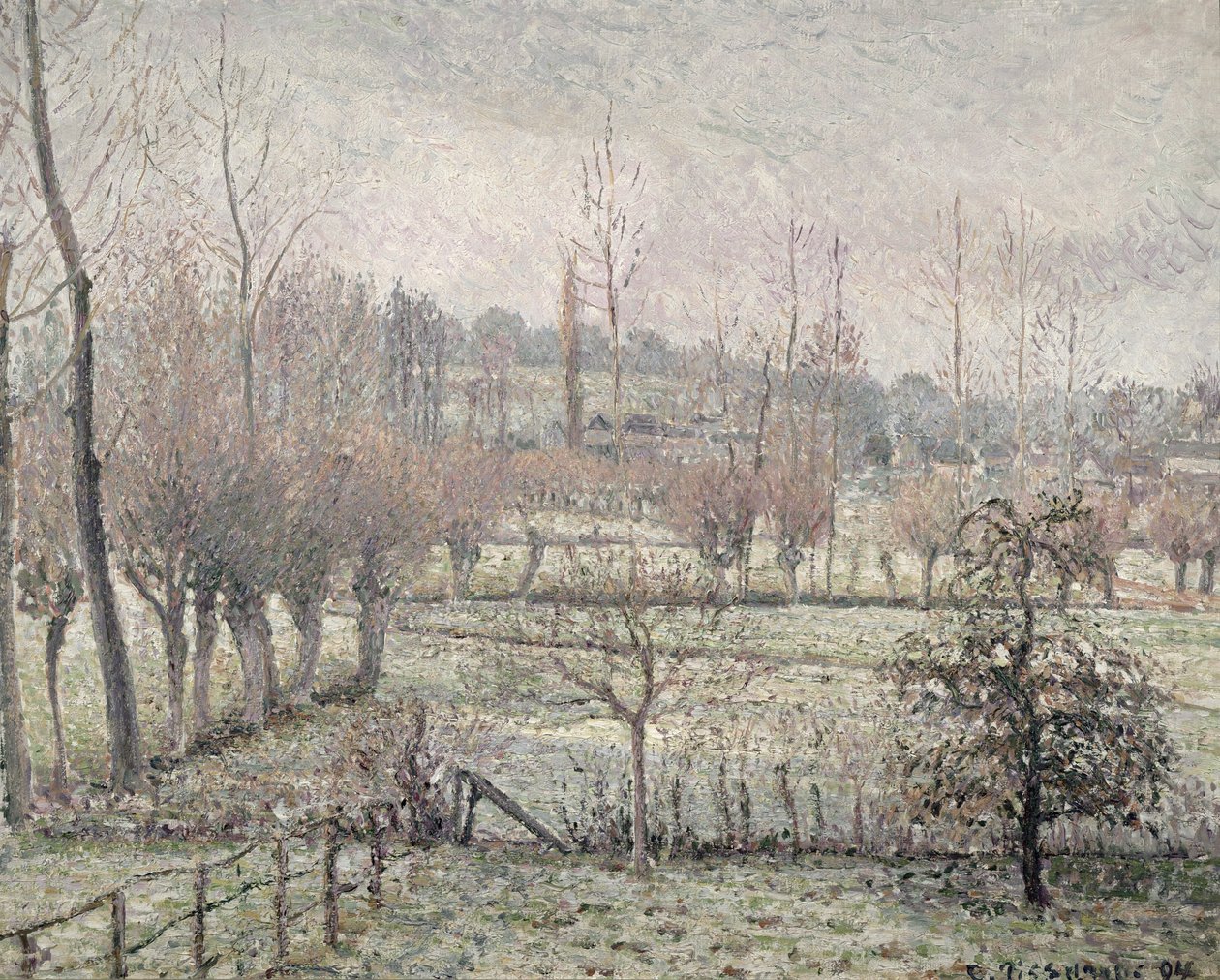 Schneeeffekt in Eragny, 1894 von Camille Jacob Pissarro