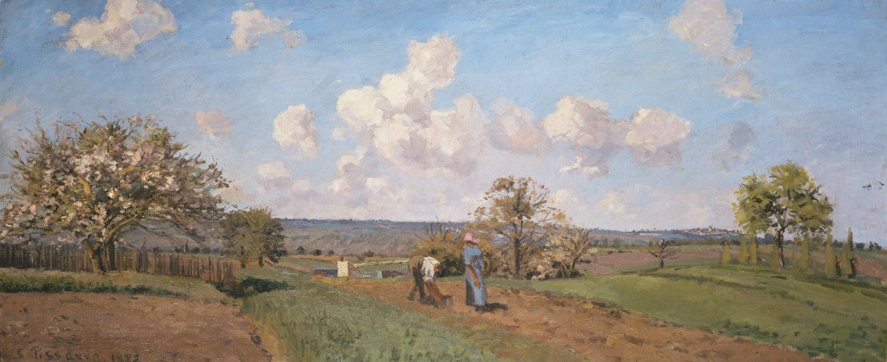Frühling, 1872 von Camille Jacob Pissarro