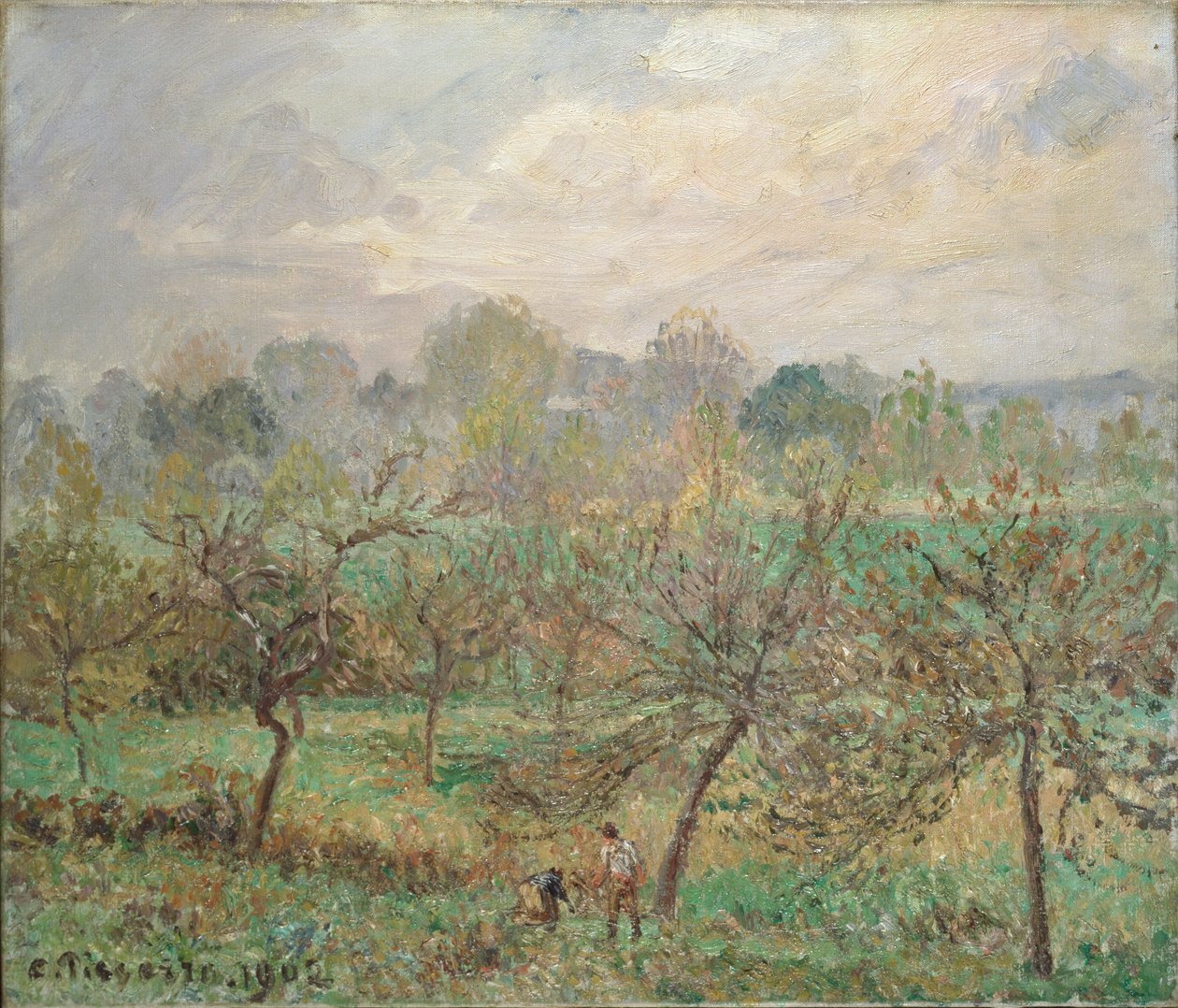 Herbst, Morgennebel, Éragny-sur-Epte, 1902 von Camille Pissarro