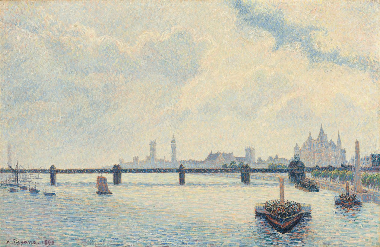 Charing Cross Bridge, London, 1890 von Camille Pissarro