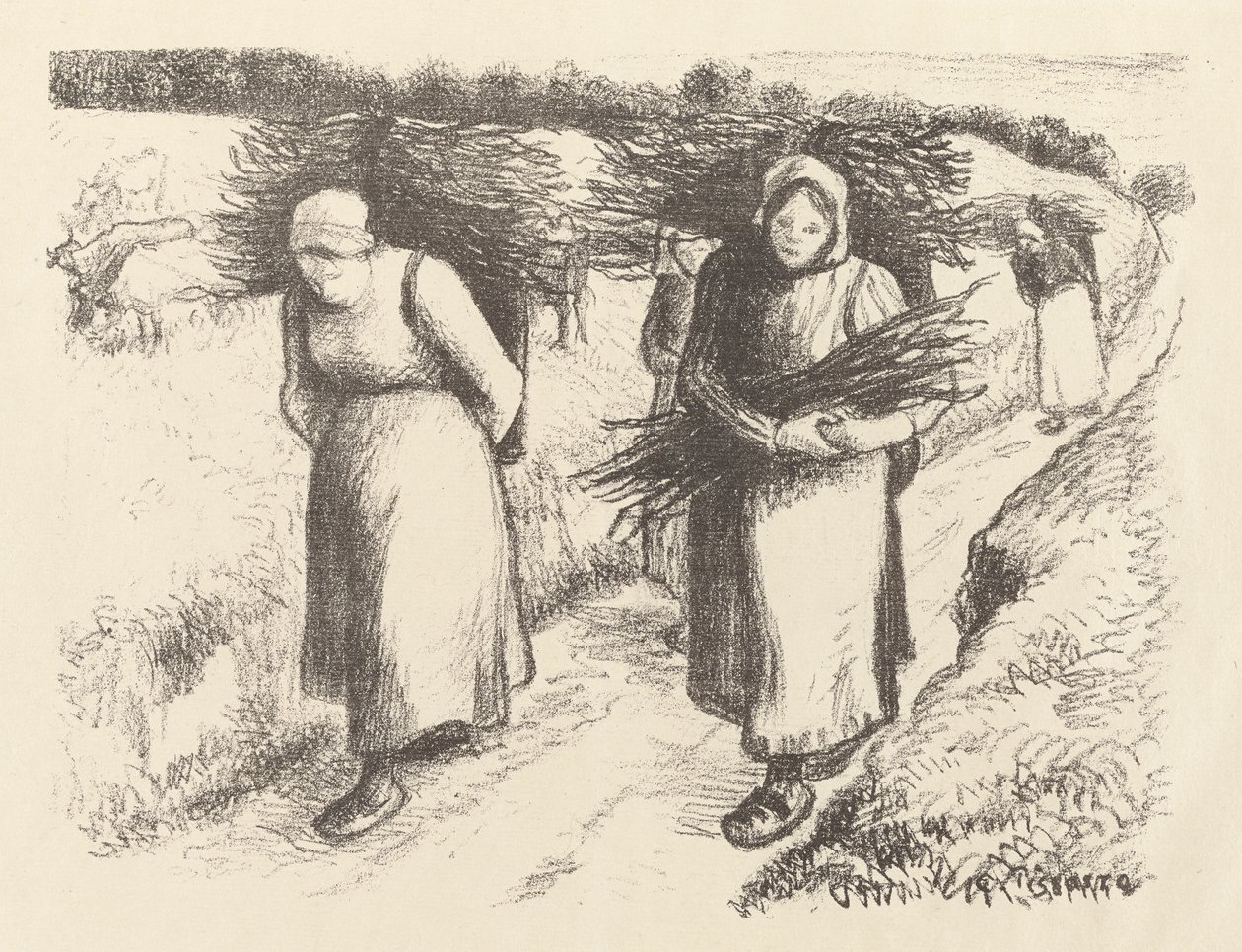 Holzträger von Camille Pissarro