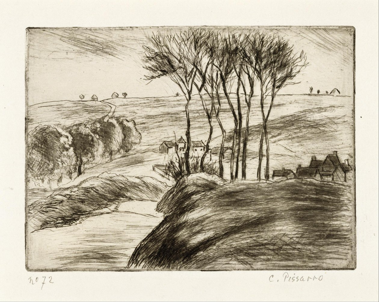Landschaft in Osny von Camille Pissarro