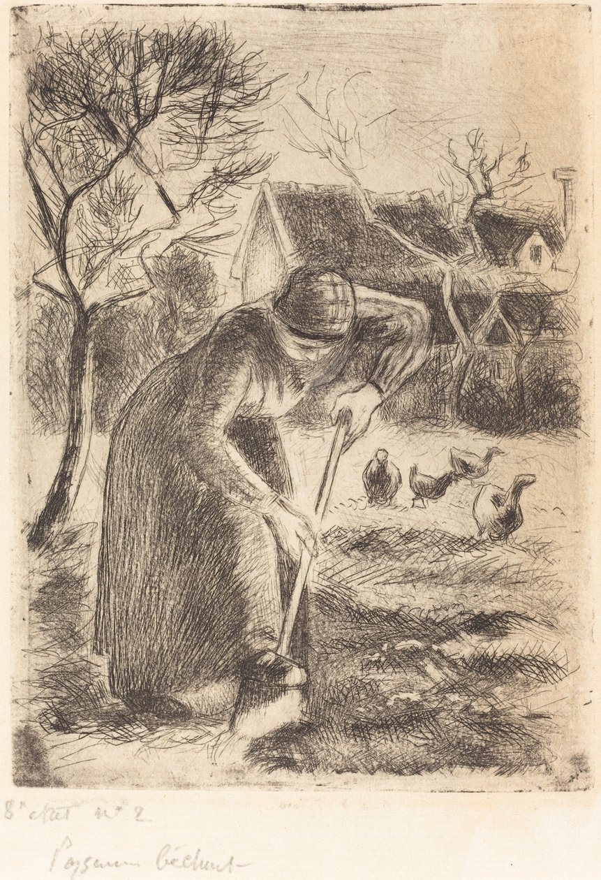 Bäuerin bei der Arbeit von Camille Pissarro