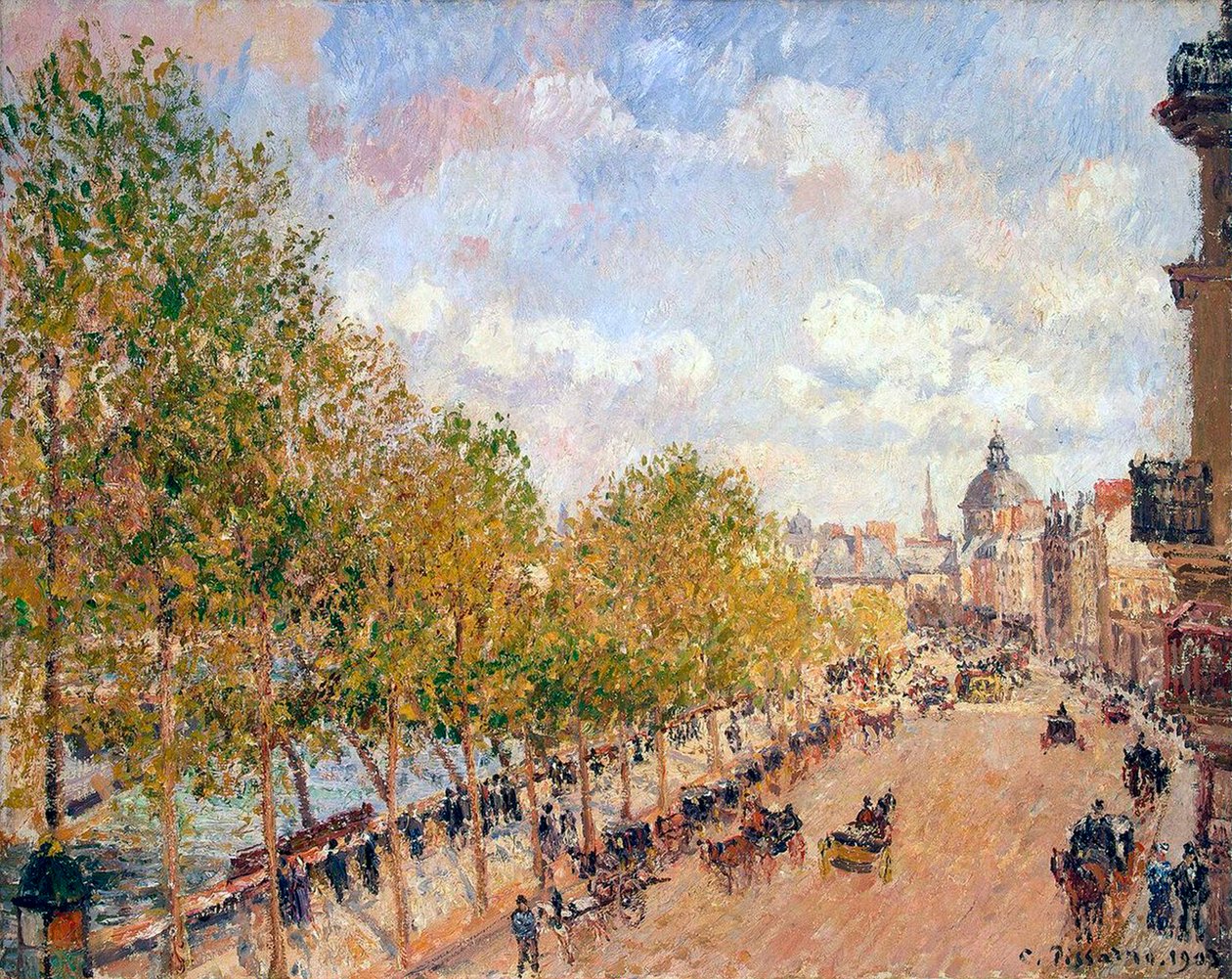 Quai Malaquais, sonniger Nachmittag von Camille Pissarro