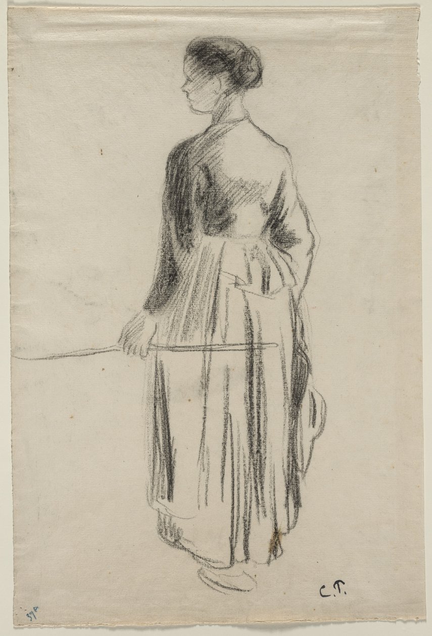 Die Kuhhirtin, Eragny von Camille Pissarro