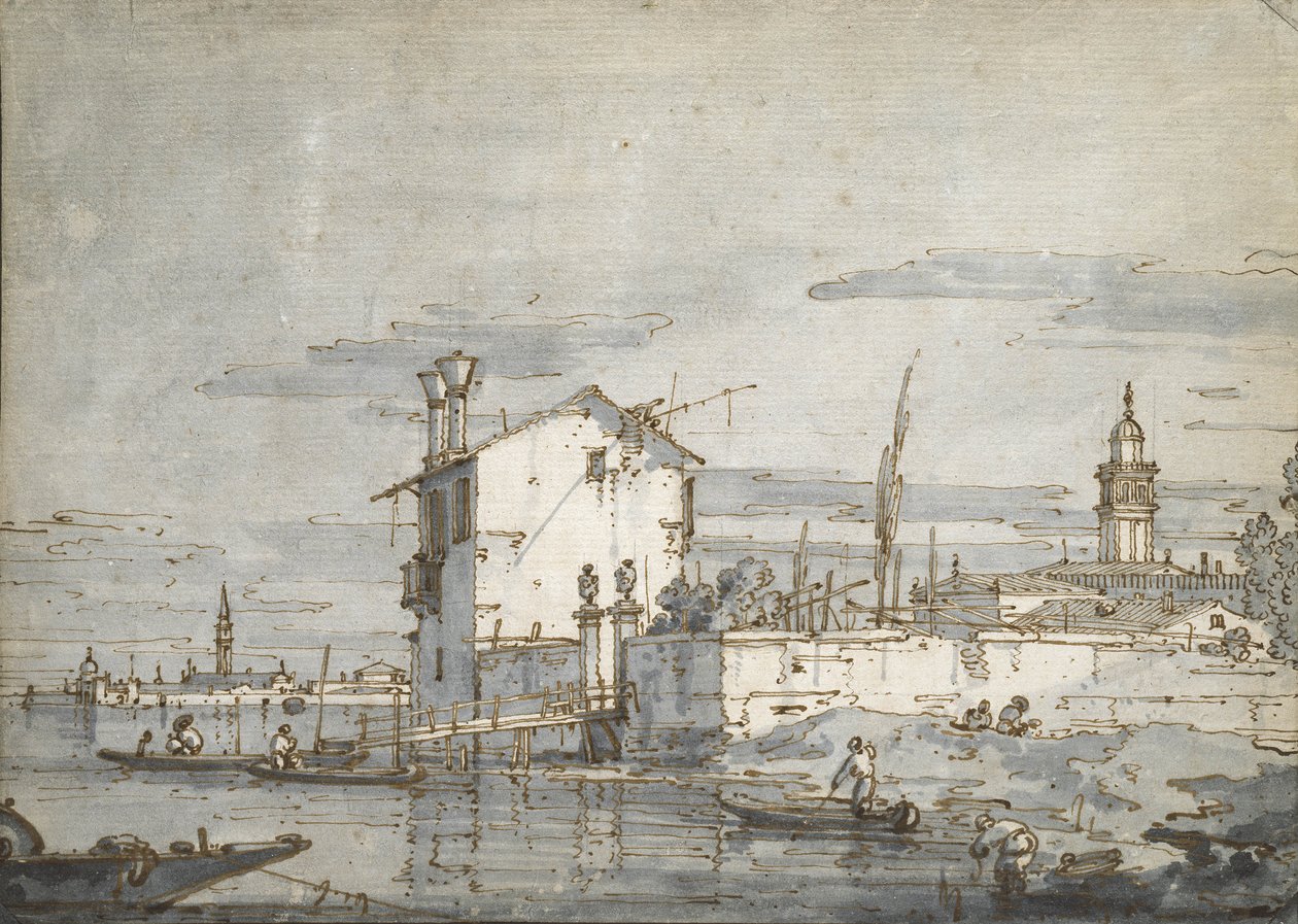 Eine Insel in der Lagune von Giovanni Antonio Canal