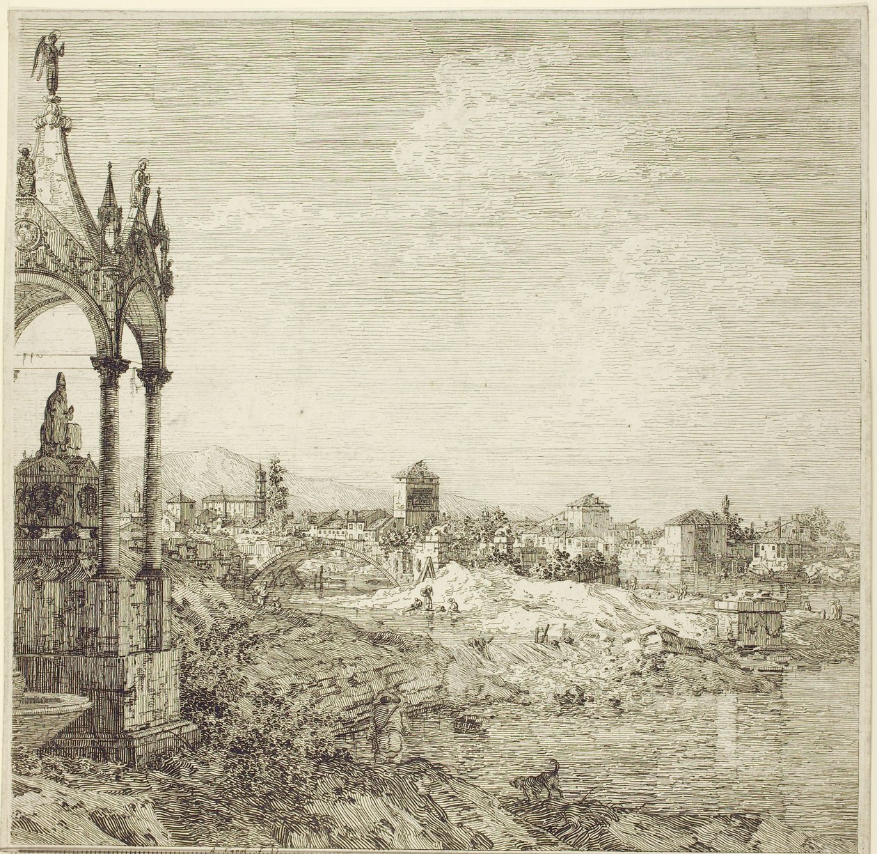 Das Grab des Bischofs, 1744 von Giovanni Antonio Canal
