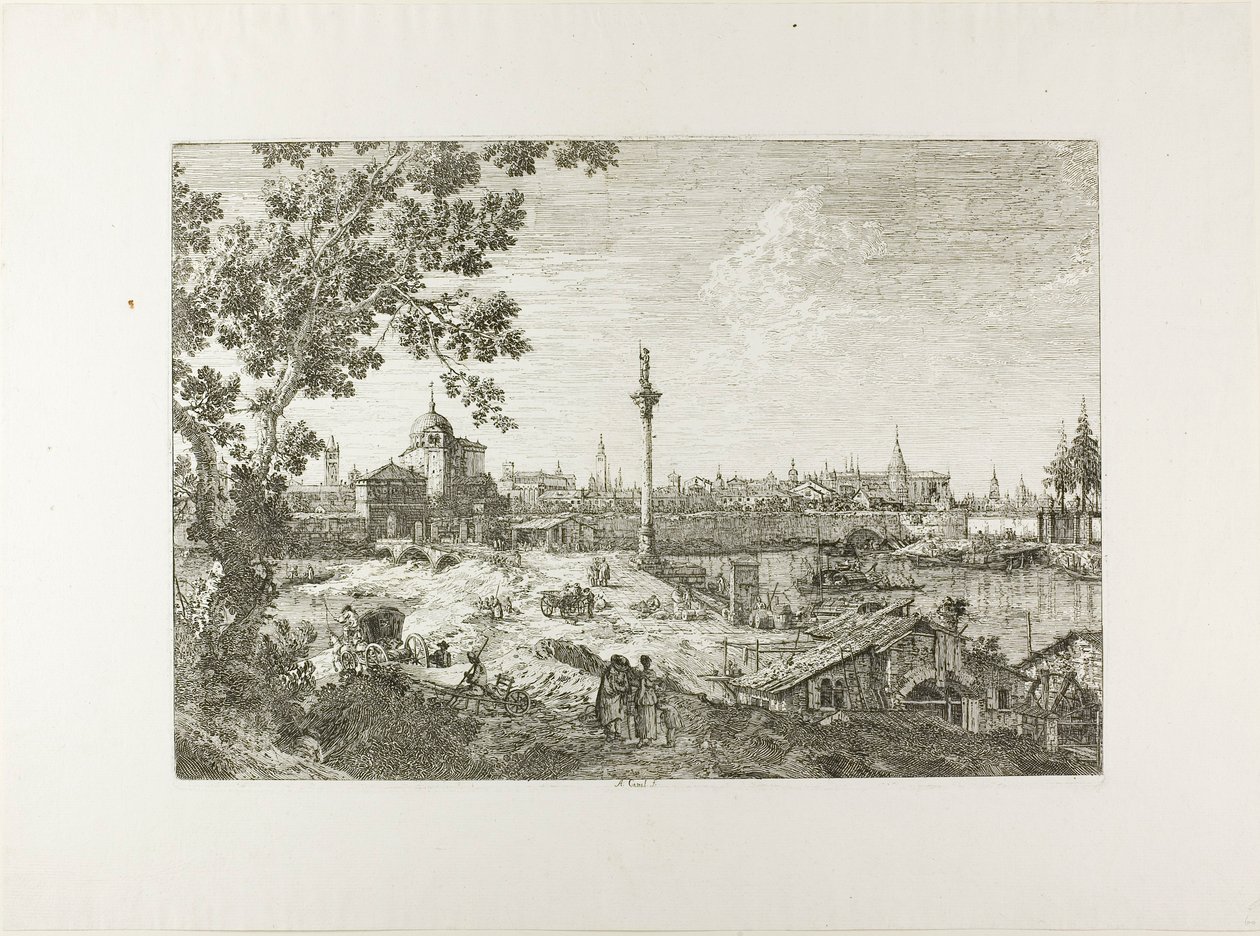 Imaginäre Ansicht von Padua, aus Vedute von Canaletto