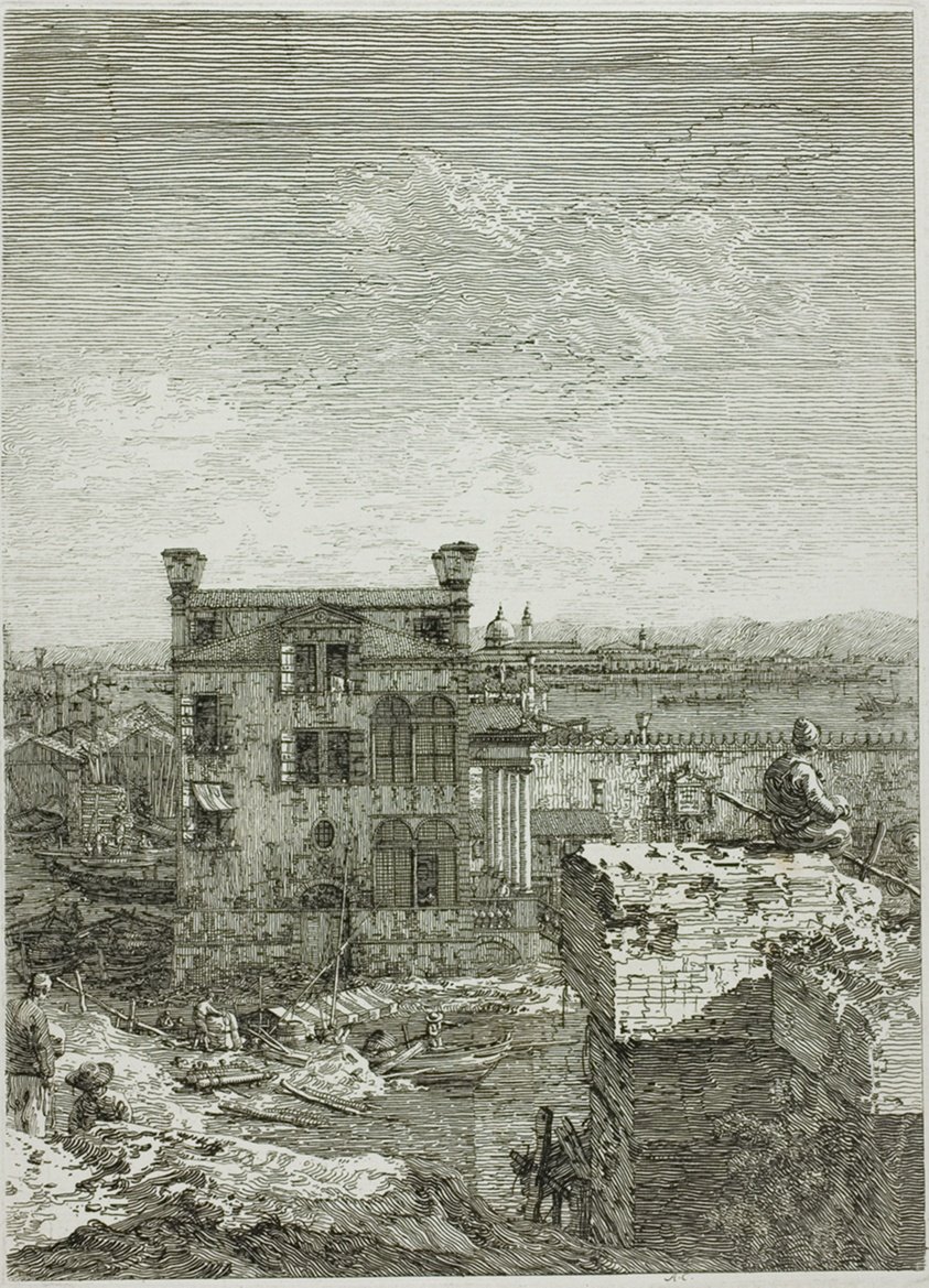 Das Haus mit dem Peristyl, aus Veduten von Canaletto