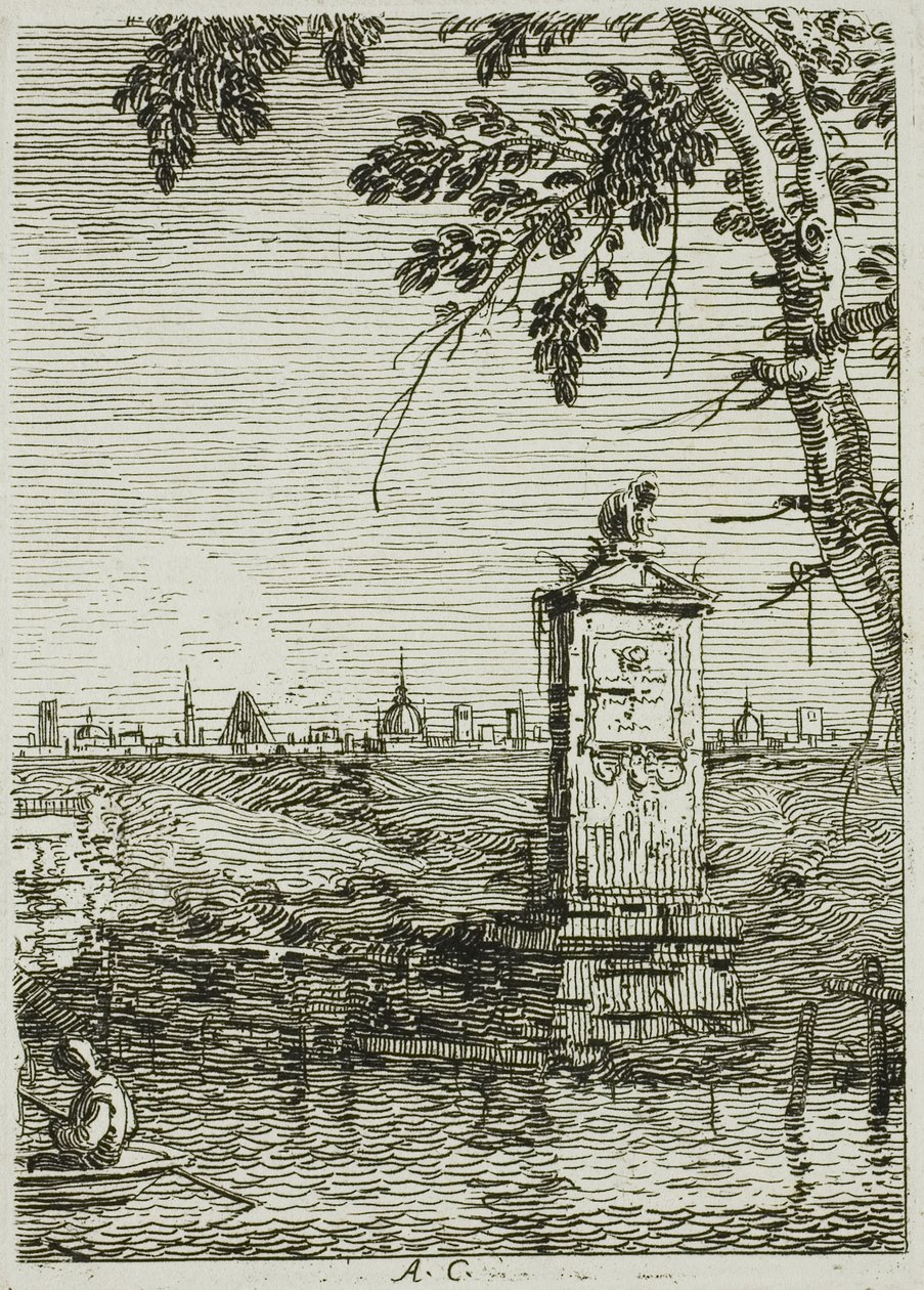 Das kleine Monument, aus Vedute von Canaletto